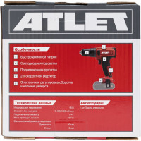 ATLET Аккумуляторная дрель-шуруповерт CDT218D8.9