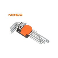 KENDO Набор ключей имбусовых с шаром длинных 9 шт 20736