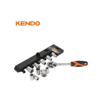 KENDO набор торцевых головок с трещоткой 1/2 11 шт 16207