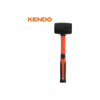 KENDO киянка резиновая черная с фиберглассовой рукояткой 680 гр 25515