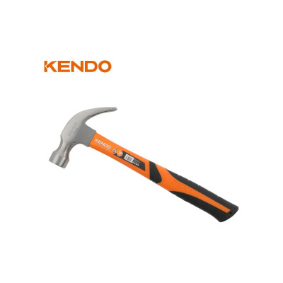 KENDO Молоток-гвоздодер с фиберглассовой рукояткой 225 гр 25107