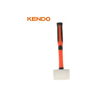 KENDO киянка резиновая белая с фиберглассовой рукояткой 680 гр 25511