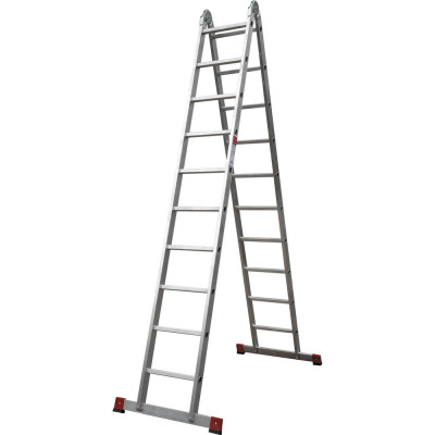 Двухсекционная шарнирная лестница Новая Высота Проф 2х10 604410