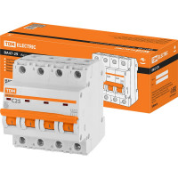 Автоматический выключатель TDM ELECTRIC ВА47-29 4Р 25А 4.5кА С SQ0206-0127
