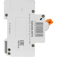 Автоматический выключатель TDM ELECTRIC ВА47-125 3Р 20А 15кА С SQ0208-0075