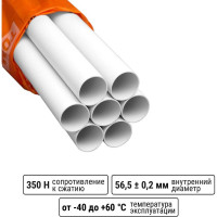 Труба гладкая жесткая TDM ELECTRIC ПВХ d 63 21 м SQ0404-0007