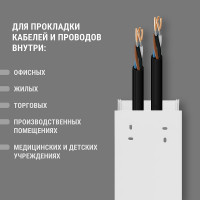 Кабель-канал TDM ELECTRIC 100x40 белый (2м/6шт в упак) SQ0402-0014