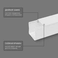 Кабель-канал TDM ELECTRIC белый 40х40, 2 метра, упаковка 15 штук SQ0402-0010