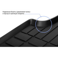 Коврики салона Rival литьевые, для Volkswagen Polo, седан, 2009-н.в, 5 шт. 65804001