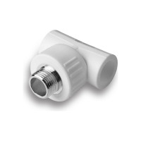 Комбинированный тройник AQUALINK ПП, 20х1/2 нар (Цена за упаковку 10 шт.)  арт. 3566