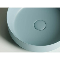 Умывальник чаша Ceramicanova  Element накладная, круглая, цвет голубой матовый, 390х390х120 мм CN6022ML