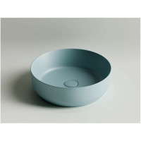 Умывальник чаша Ceramicanova  Element накладная, круглая, цвет голубой матовый, 390х390х120 мм CN6022ML