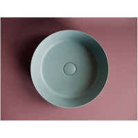 Умывальник чаша Ceramicanova  Element накладная, круглая, цвет голубой матовый, 390х390х120 мм CN6022ML