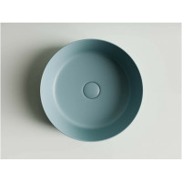 Умывальник чаша Ceramicanova  Element накладная, круглая, цвет голубой матовый, 390х390х120 мм CN6022ML