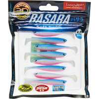 Виброхвосты LUCKY JOHN LJ 3D Series BASARA SOFT SWIM 2.5in, цвет PG05, 8шт. 140402-PG05