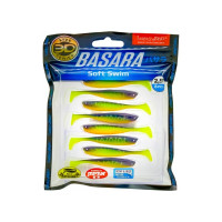 Виброхвосты LUCKY JOHN LJ 3D Series BASARA SOFT SWIM 2.5in, цвет PG02, 8шт. 140402-PG02