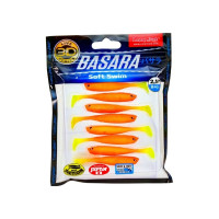 Виброхвосты LUCKY JOHN LJ 3D Series BASARA SOFT SWIM 2.5in, цвет PG03, 8шт. 140402-PG03