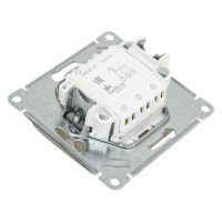 3-клавишный механизм выключателя Systeme Electric скрытой проводки Glossa 10А IP20 3 10AX платина GSL001231