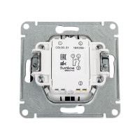 3-клавишный механизм выключателя Systeme Electric скрытой проводки Glossa 10А IP20 5 10AX баклажановый GSL001151