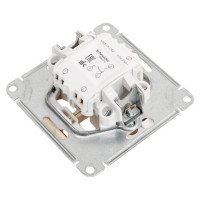 2-клавишный механизм выключателя Systeme Electric скрытой проводки W59 10А IP20 10AX слоновая кость VS510-252-2-86