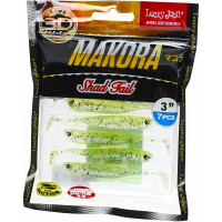Виброхвосты LUCKY JOHN LJ 3D Series MAKORA SHAD TAIL 3.0in, цвет 006, 7шт. 140406-006