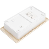 Комбинированный блок розетка + 1-клавишный выключатель Systeme Electric GLOSSA бежевый GSL000260