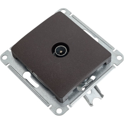 Механизм одиночной TV розетки Systeme Electric Glossa 1DB шоколад GSL000891
