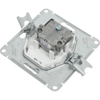 1-местный механизм проходной TV розетки Systeme Electric СП Glossa 4DB алюминий GSL000392