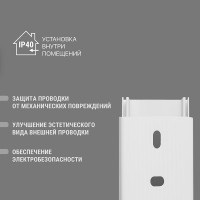 Кабель-канал TDM ELECTRIC белый 40х25, 2 метра, упаковка 25 штук SQ0402-0009