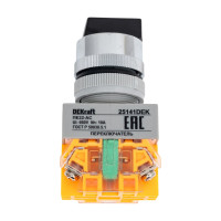 Переключатель Dekraft ПЕ22-ACRL-3-BLK 25141DEK