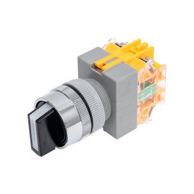 Переключатель Dekraft ПЕ22-ACR-2-BLK 25139DEK
