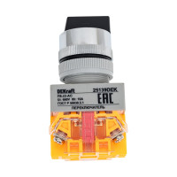 Переключатель Dekraft ПЕ22-ACR-2-BLK 25139DEK