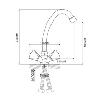 Смеситель для кухни Ekko E41020-3