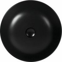 Керамическая накладная раковина Aquanet MOON-1-MB 415х415х135, черный матовый 00245827