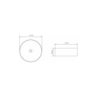 Керамическая накладная раковина Aquanet MOON-1-MB 415х415х135, черный матовый 00245827