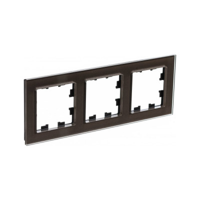 3-ая рамка Systeme Electric AtlasDesign Nature Стекло мокко SE ATN320603