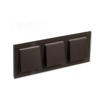 3-ая рамка Systeme Electric AtlasDesign Nature Стекло мокко SE ATN320603