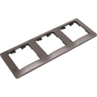 3-ая рамка Systeme Electric Glossa Графит, вертикальная SE GSL001307