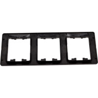 3-ая рамка Systeme Electric Glossa Графит, вертикальная SE GSL001307