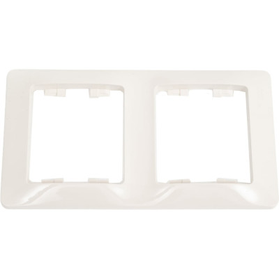 2-ая рамка Systeme Electric Glossa Молочная, вертикальная SE GSL000906