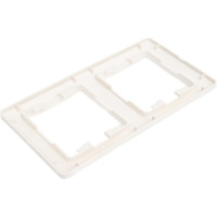 2-ая рамка Systeme Electric Glossa Молочная, вертикальная SE GSL000906