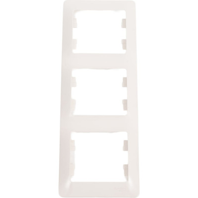 3-ая рамка Systeme Electric Glossa Молочная, вертикальная SE GSL000907