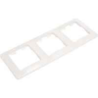 3-ая рамка Systeme Electric Glossa Молочная, вертикальная SE GSL000907