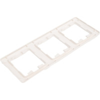 3-ая рамка Systeme Electric Glossa Молочная, вертикальная SE GSL000907