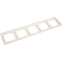 5-ая рамка Systeme Electric Glossa Молочная, горизонтальная SE GSL000905