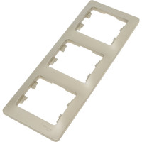 3-ая рамка Systeme Electric Glossa Платина, вертикальная SE GSL001207