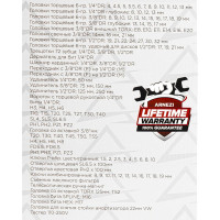 Набор инструментов Arnezi 1/4"DR, 1/2"DR, 3/8" 127 предметов DR R0900127
