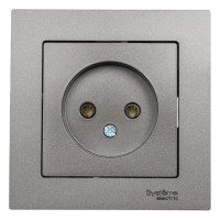 Розетка Systeme Electric AtlasDesign Мокко б/з, 16А, в сборе SE ATN000640