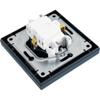 Розетка Systeme Electric AtlasDesign Изумруд с/з со шторками, 16А, в сборе SE ATN000844
