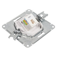 Телефонная розетка Systeme Electric AtlasDesign Жемчуг RJ11, механизм SE ATN000481